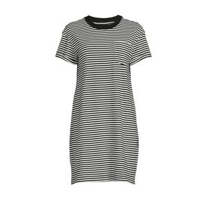 Black and White Striped Dress